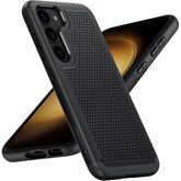Schutzhülle für Galaxy S23: Zweilagige, robuste Handy-Schutzhülle, stoßfest, robust mit rutschfester Struktur